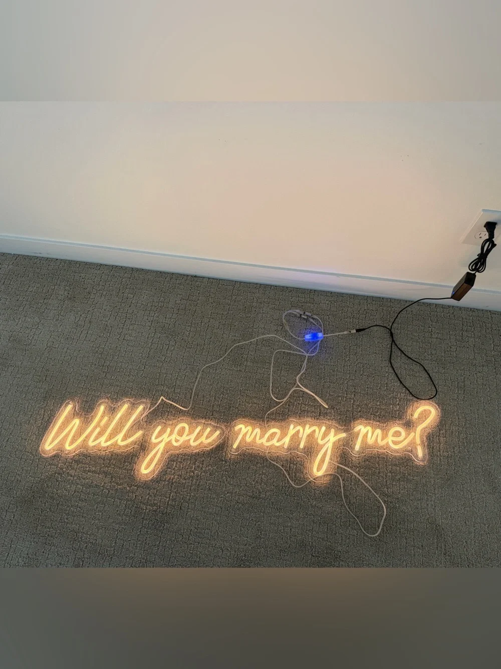 Warm White Script Neon Sign 